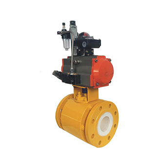 Pneumatic forged steel ball valve